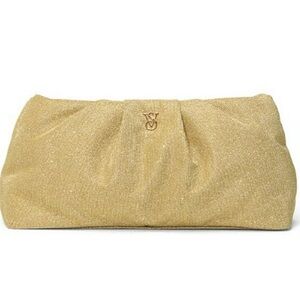 Victoria’s Secret gold sparkle makeup bag